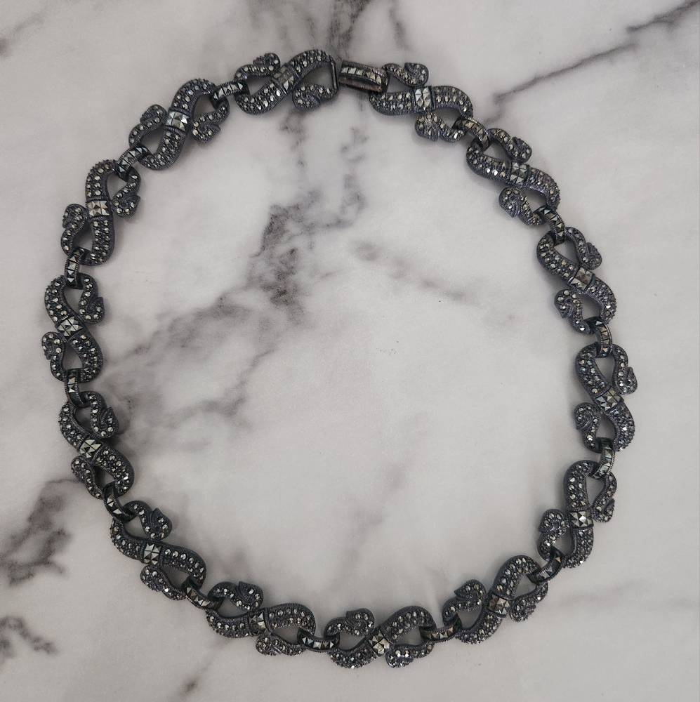 Rare Judith Jack Marcasite Chocker/necklace
